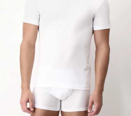 T-Shirt Girocollo Cagi 1306 in Cotone Natural Comfort